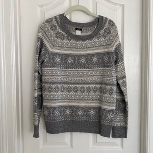 J. Crew Grey Winter Sweater